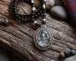 Preview: Ovaler Ganesha an Achat Perlenkette